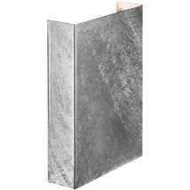 Nordlux - Applique murale fold, Acier galvanisé, Couleur Acier galvanisé, led Module, H.21, IP54 / Extérieur