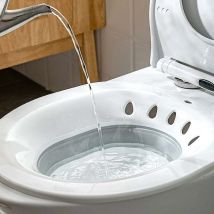Crea - Foldable Sitz Bath For Toiletseat Sitz Bath Basin For Pregnant Womenhemorrhoidselderlyfits Universal Toilets And Commode Chair Gray