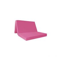 Visco Therapy - Folding Double Badenia z Bed For Adult and Children, Travel Bed Mattress With Protective Travel Cover - Pink