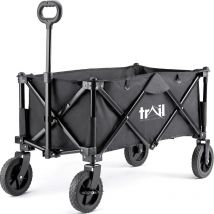 Trail Outdoor Leisure - Folding Camping Trolley Cart - Black