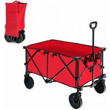 Folding Camping Wagon Collapsible Beach Garden Trolley Buggy Shopping Cart 212L