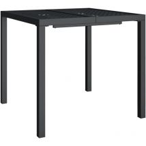 Garden Table Anthracite 80x80x72 cm Steel vidaXL