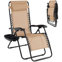 Folding Zero Gravity Chairs Outdoor Patio Recliners with Removable Headrests