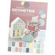 Folia - Glorex Motivblock Geometrie 24 x 34 cm, 20 Blatt Bastelpapier