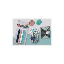 Folia - siegelwachs style, couleurs assorties, blanc, marine, rose et menthe métallisée 31219