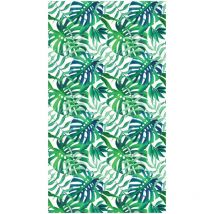 Foliage, rideau imprimé gros feuillage vert 140x245 cm, 1 pièce