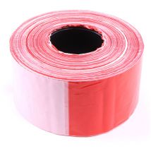 Folienabsperrband Rot/weiß - Rot/Weiß