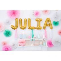 Folienballon Buchstabe „J“, 35cm, gold