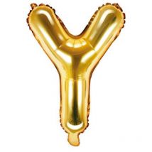 Folienballon Buchstabe „Y“, 35cm, gold
