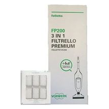 Folletto vk fp 200 220 6 sacchetti + 6 profumi aspirapolvere Vorwerk originali