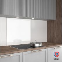 FOND DE HOTTE EXTRA-BLANC SUR VERRE DIAMANT - 70X60 cm - 6 mm - 6,3 Kg - Fabrication Française AURYS NORMANDIE
