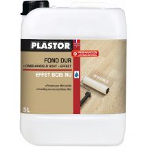 Plastor - Fond dur Effet Bois Nu 5L : protection invisible qui neutralise la couleur du bois et apporte un effet bois nu au bois