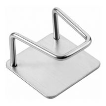 Fonepro 4 Pièces Porte Évier Éponge, Porte Éponge de Cuisine, Porte Éponge Adhésif, Crochet Évier Éponge, Sans Perçage Acier Inoxydable Étanche