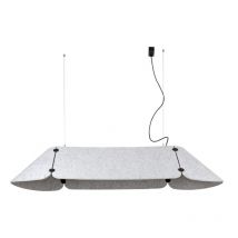 Faro Barcelona - Faro fonovia - Pendentifs à barres droites à led intégrées Gris, 3000K