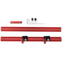 Fonson Rail D'Extension En Alliage D'Aluminium Pour Le Travail Du Bois Connecteur De Rail En T Pour Rail De Scie Système De Guidage Parallèle