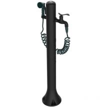 Sined - Fontaine De Jardin Noire Cm 27x23x99 Fontana Acqua Pro Nera