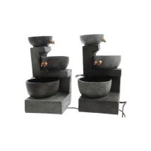 Lumineo - Fontaine En Plastique Avec 3 Bols