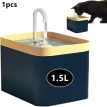 Fontaine à eau pour chat avec filtration automatique, bol de fontaine à eau électrique silencieux pour chat usb, fontaine à eau filtrée à circulation