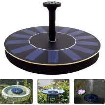Fontaine et cascade de jardin Pompe de fontaine à eau solaire Panneau solaire flottant avec 4 têtes de pulvérisation pour différents débits d'eau,