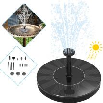 Fontaine et cascade de piscine Solaire Pompe de Bassin,Fontaine Solaire Extérieur Pompe à Eau ,étang Et Décoration Du Jardin,1.4W,tour HENGMEI