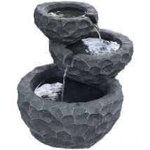 Jardindeco - Fontaine extérieure en résine alimentation solaire Jim