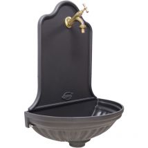 Fonderia Bongiovanni - Fontaine murale Barcellona house garden balcon avec robinet en laiton finition au choix : bruni