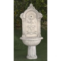 Anaparra - Fontaine Murale classique en pierre reconstituée Marina Royal 46x26x102cm.