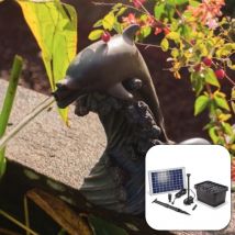 Solairepratique - Fontaine solaire Dauphin 600 l/h maxi