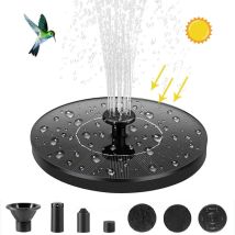 Mowze - Fontaine Solaire, Pompe Solaire pour Bassin Pompe à Eau de Jardin avec Fontaine à Panneau Solaire Monocristallin, Décoration Flottante pour