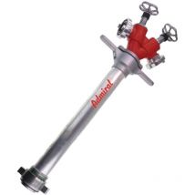 Klotz Technics - Borne-fontaine d'incendie storz aluminium dn 80 2 x sorties c, 2 vannes