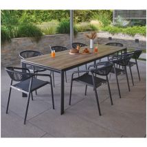 Fontamento - Ensemble table et chaises de jardin - 8 places
