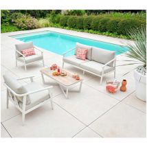 FONTANA BLANC - Salon de jardin - 5 places