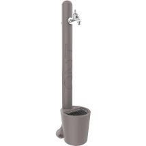 Arkema Design - Fontana Da Esterno Con Rubinetto E Cestello Arkema H2o Dove Grey