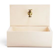 Fontana da giardino a muro KAM q-madrid' in calcestruzzo colore rosa antico, 45x35x40,5 cm