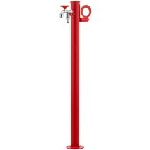 Fontana da Giardino con Doppio Rubinetto Belfer 42/SRR Rosso