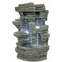 Zen Light - Zen'light Scfr150 - Fontana Grand Canyon, Pietra, 19 X 16 X 28 Cm, Colore: Grigio