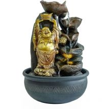 Origen - Fontana da interno in resina Buddha e cascata