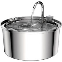 Toolive - Fontana per gatti da 3,2 litri, Fontana per gatti in acciaio inossidabile, con pompa aggiornata e 1 filtro di ricambio-RAPANDA