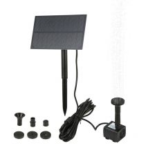Decdeal - Fontana solare per vasca per uccelli con pannello, pompa sommergibile per vasca per uccelli, pompa a parete plug-in per acquario, giardino,