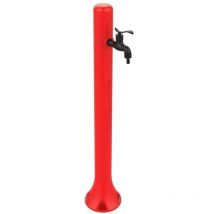 Sined - Fontanella Da Giardino Rossa Cm 27x18x99 Fontana Acqua Rossa