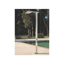 Pooldusche square Q86.E poliert, Unterputzwasserversorgung - Fontealta