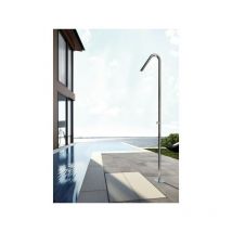 Pooldusche twiggy CS40 poliert, Montage am Boden - Fontealta