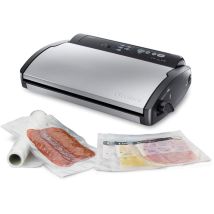 V2860 Macchina Sottovuoto Per Alimenti Secchi/umidi, Sigillatura Automatica, Indicatori Led, Adatta A Piccoli Spazi, 100 W, Argento/nero - Foodsaver
