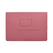 Q-connect - q Connect Document Wallet Pink Foolscap (Pack-50)