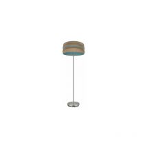 Fabrilamp - Foot Salon Natalia 1xe27 Nickel/sac-turquoise 164x40x40 Cm