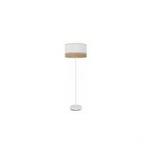 Fabrilamp - Foot Salon Olga 1xe27 Blanc/blanc-bois clair 162x40x40 Cm