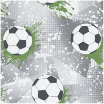 Football Frenzy Grey Green Wallpaper Paste The Paper Kids Room Nursery Holden
