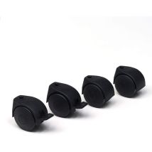 4 Ruote Nylon Piroettanti per Stendibiancheria Foppapedretti – Compatibili con Modelli Gulliver, Robinson, Ursus – Facile Installazione