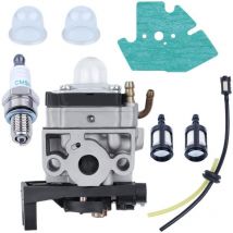LaBlanc - Carburetor for Honda GX25 GX35 gx 25 35 HHT35 HHT35S FG110 Brushcutter Engine with Hose Gasket Spark Plug Fuel Filter Kit Replacement