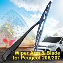Augienb - For Peugeot 206/207 1998-2010 Car Windscreen Rear Wiper Arm and Blade set